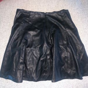 Black Leather Skirt